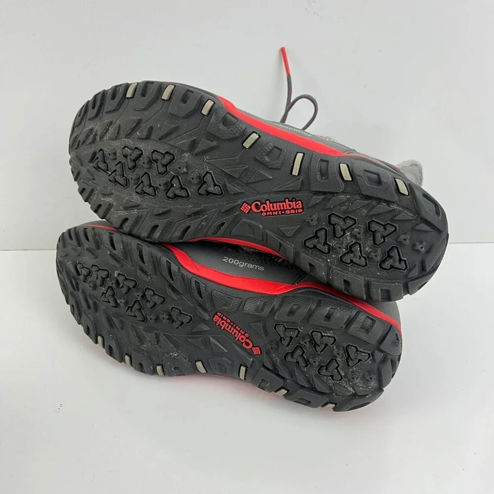 Columbia Loveland Shorty Omni-Heat Snow  Boots‎ in a grey w/red Size 7 M